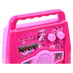 Gitara so zosilňovačom a mikrofónom ružová